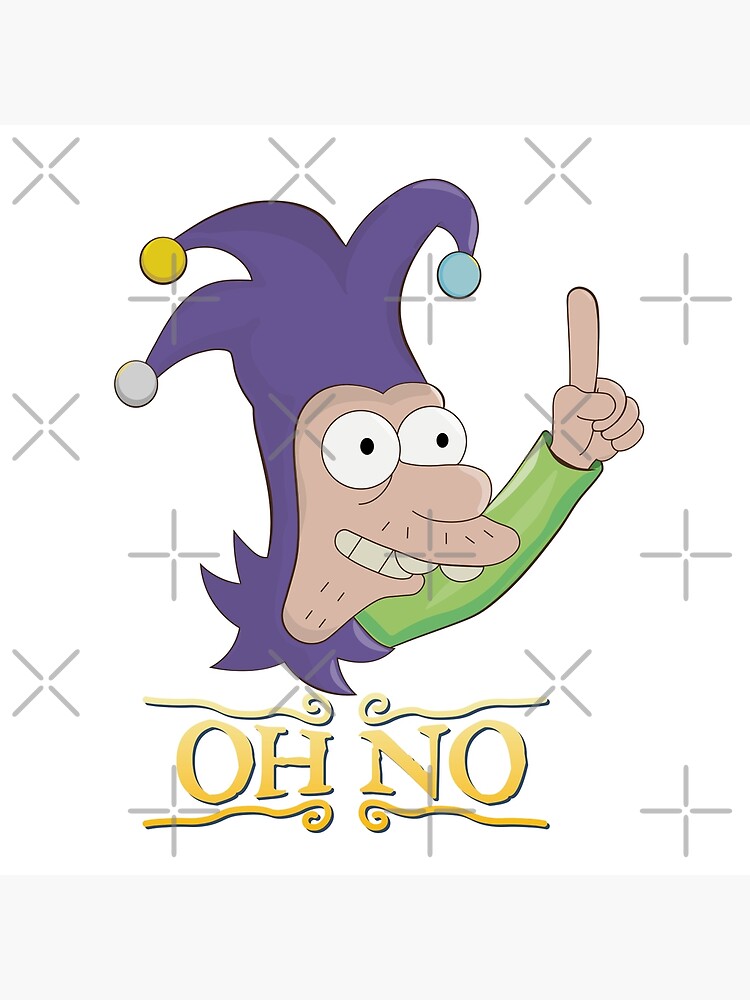Disenchantment Jester Oh No Throw Pillow - Image 2