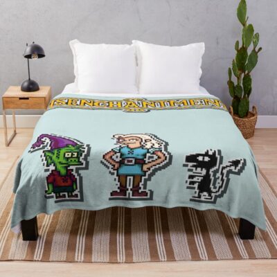 Disenchantment Pixelart Throw Blanket