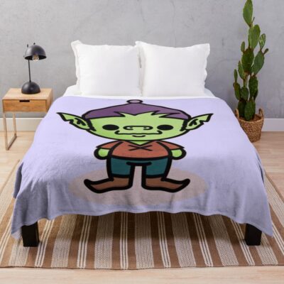 Disenchantment Elfo Art Throw Blanket