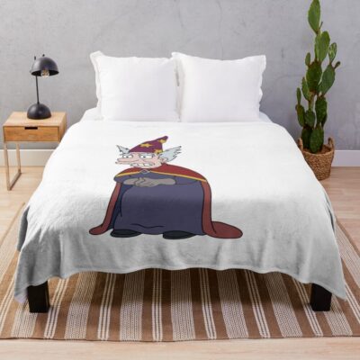 Sorcerio The Wizard Throw Blanket