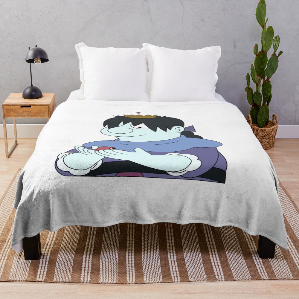 Prince Derek With Baby Octopus Throw Blanket