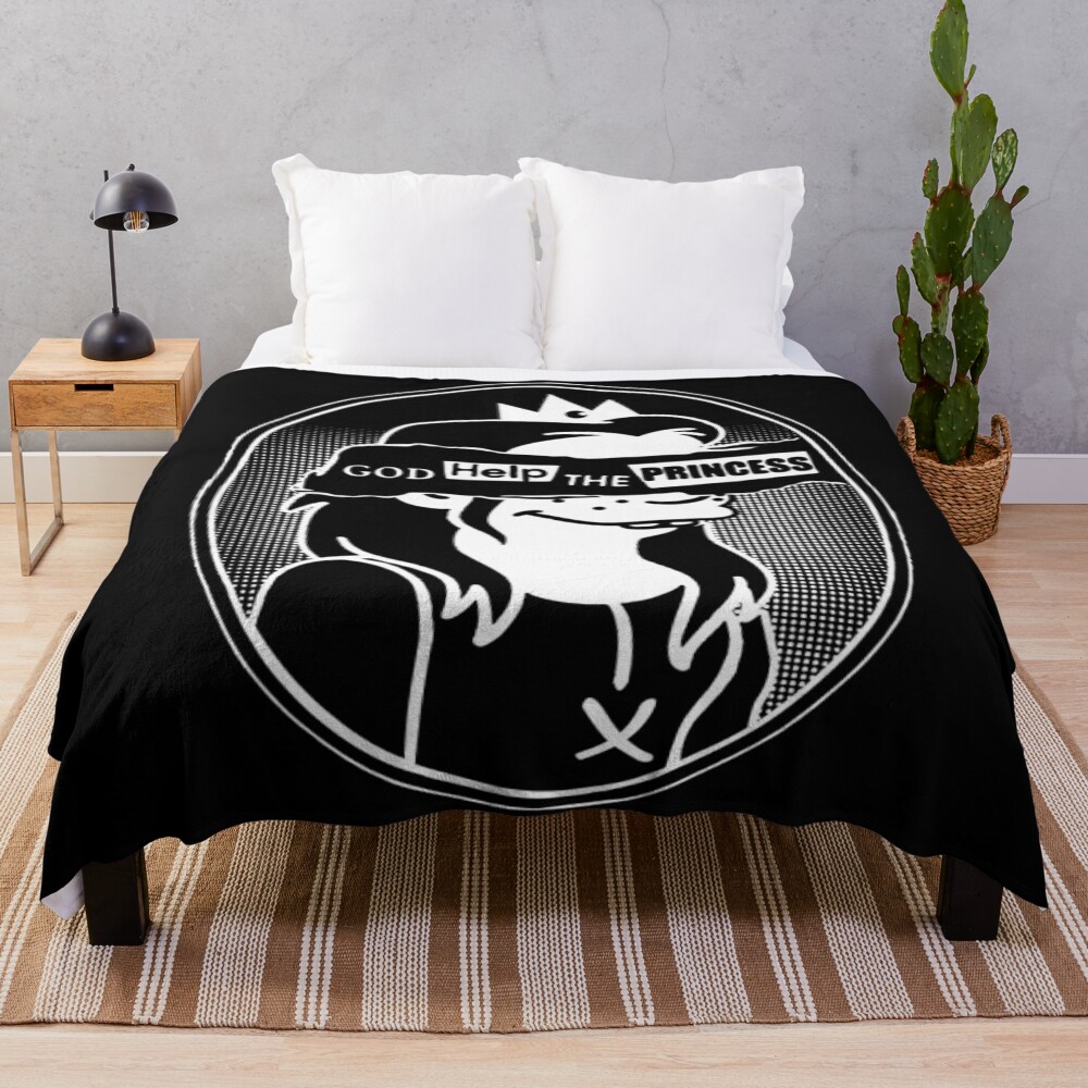 God Help The Princess Anarchy Fantasy Throw Blanket