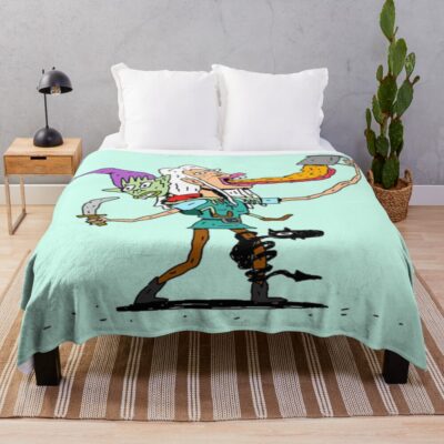 Disenchantment Cartoon Funny Drawing Throw Blanket