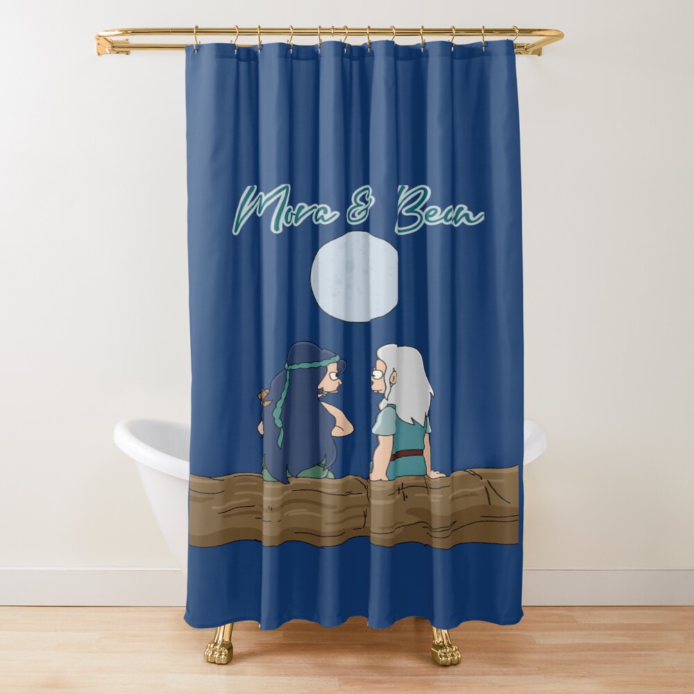 Mora And Bean Disenchantment Shower Curtain