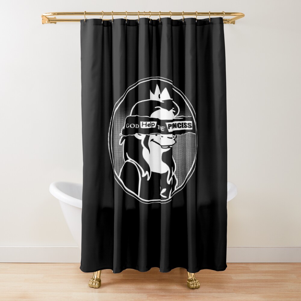 God Help The Princess Anarchy Fantasy Shower Curtain