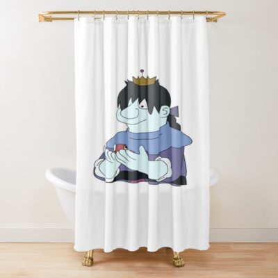 Prince Derek With Baby Octopus Shower Curtain