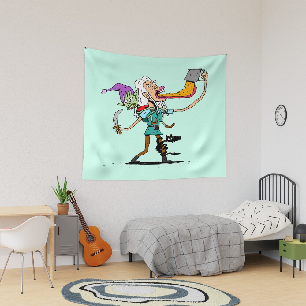 Disenchantment Cartoon Funny Drawing Tapestry
