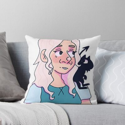 Bean And Luci Disenchantment Throw Pillow