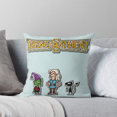 Disenchantment Pixelart Throw Pillow