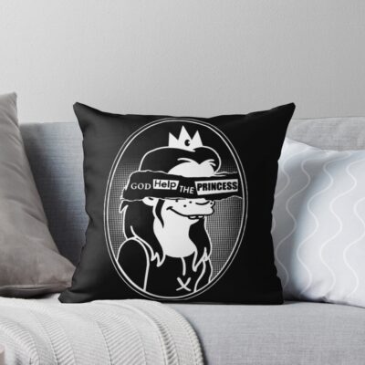 God Help The Princess Anarchy Fantasy Throw Pillow