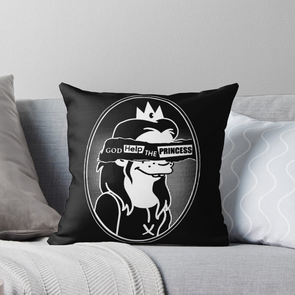 God Help The Princess Anarchy Fantasy Throw Pillow