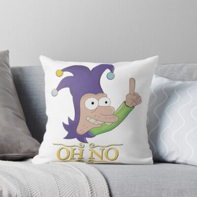 Disenchantment Jester Oh No Throw Pillow