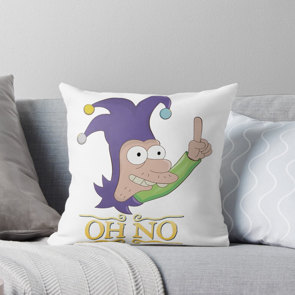 Disenchantment Jester Oh No Throw Pillow